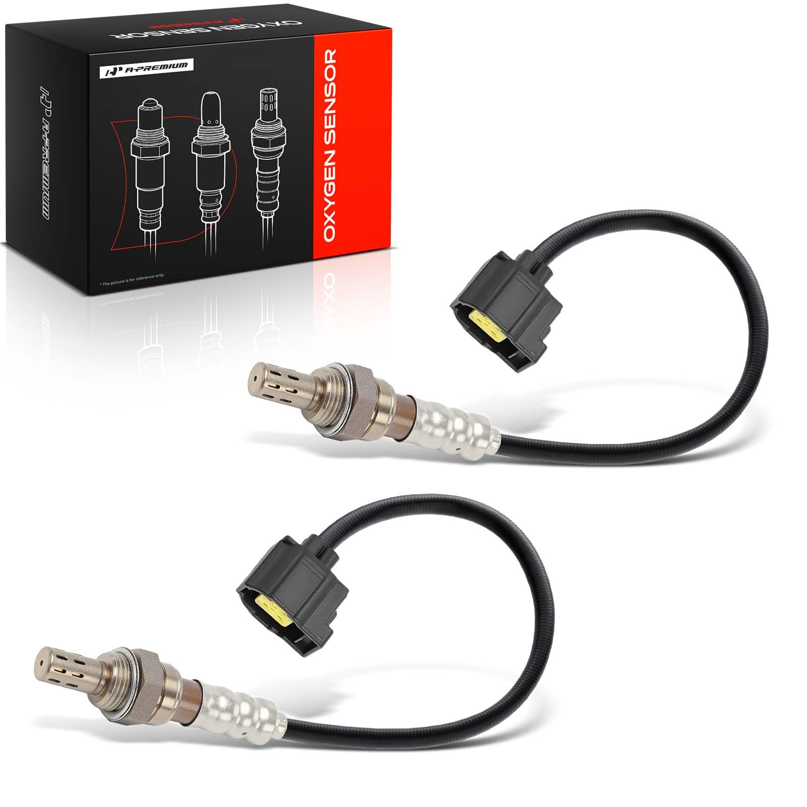 A-Premium front packaging showing boxed two-sensor set and benefit of protected shipping