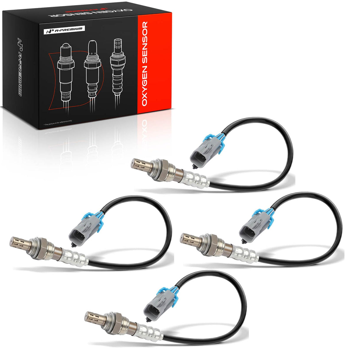 A-Premium front packaging showing four oxygen sensors and box benefits