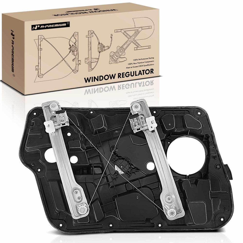 A-Premium front passenger assembly showing complete regulator and motor, ensures correct fit