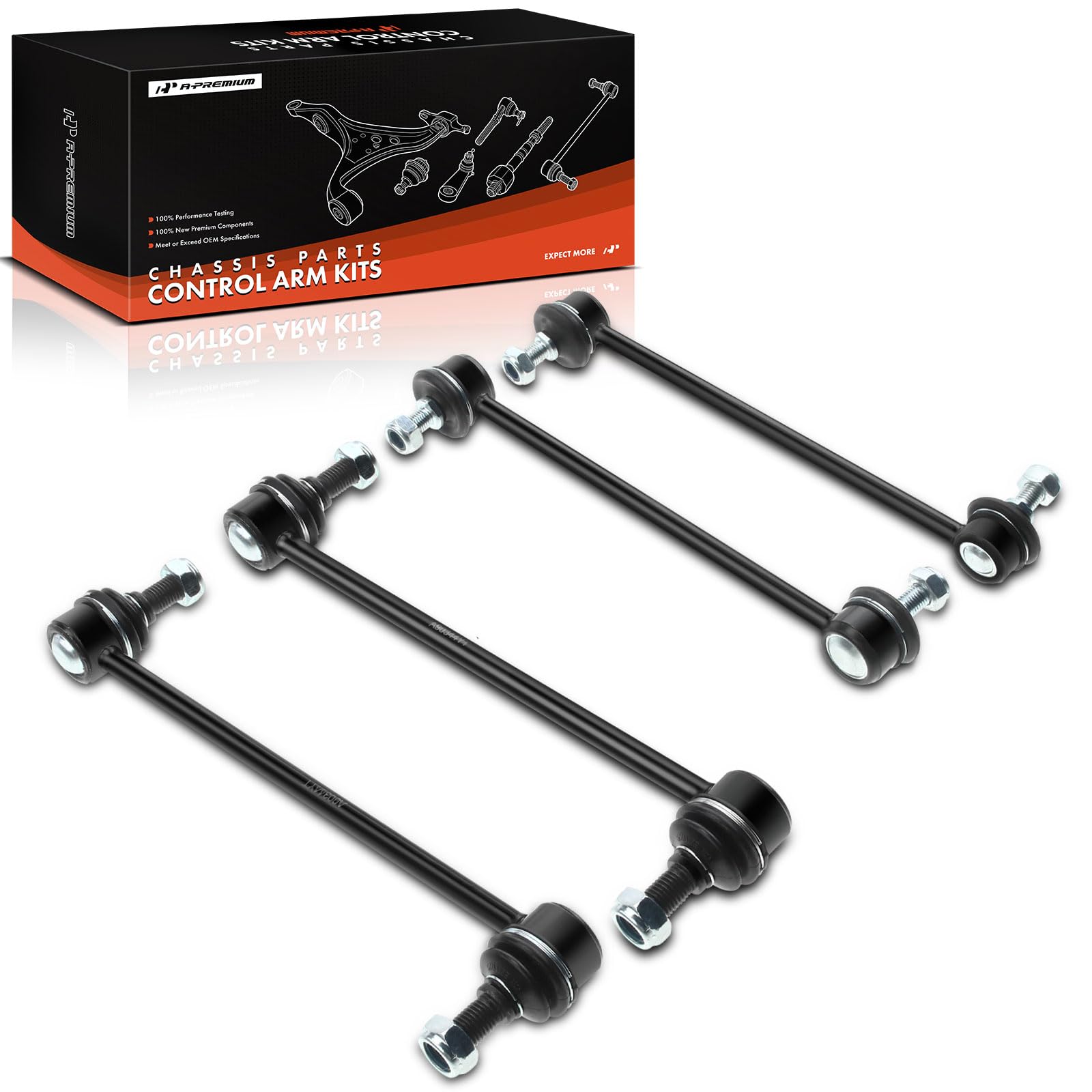 A-Premium kit packaging showing all four links and hardware for quick fit confirmation