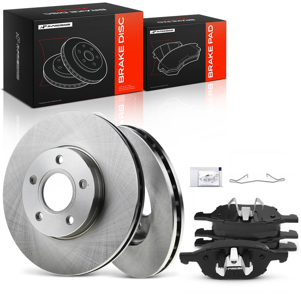 A-Premium front brake kit packaged for easy installation and correct fit