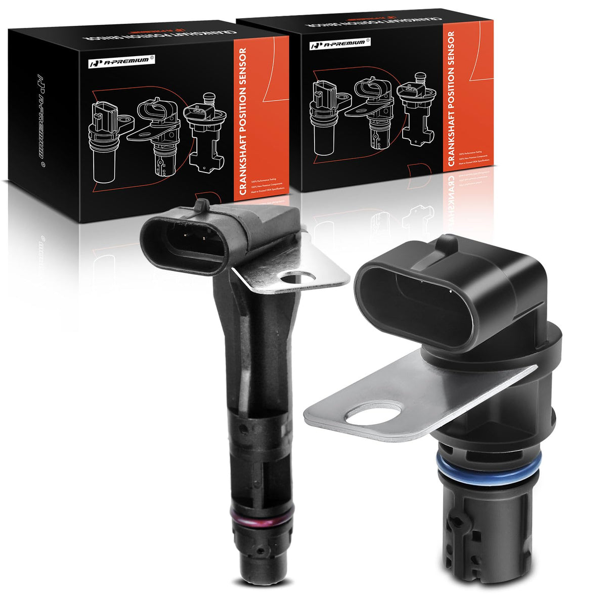 A-Premium sensors 2-pack front view showing both parts and packaging for easy identification