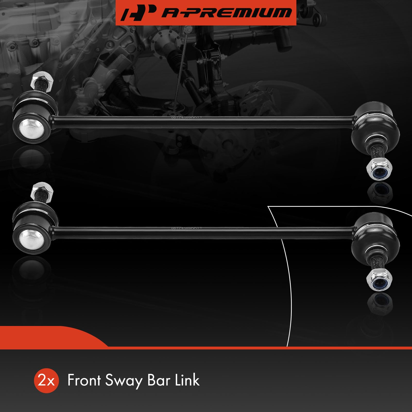 A-Premium close-up of ball stud showing precision finish and smoother steering
