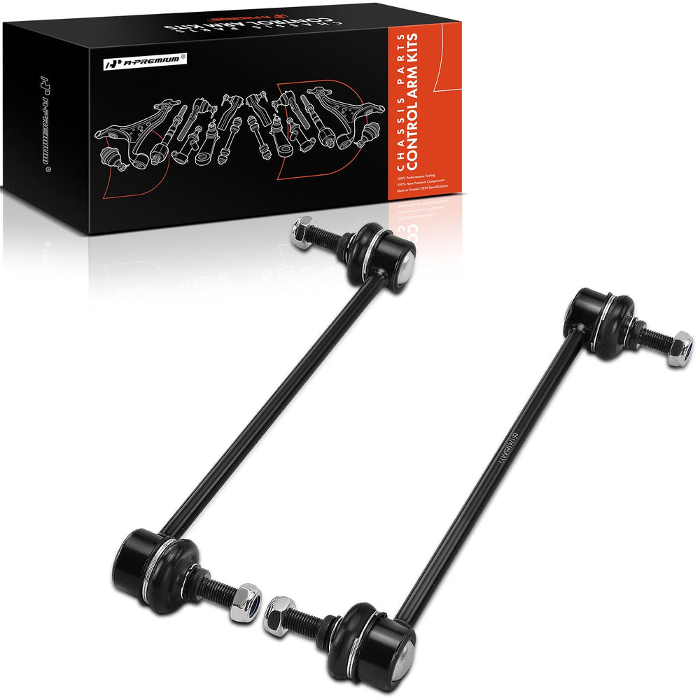 A-Premium front sway bar link packaging showing product and label benefit durable fit