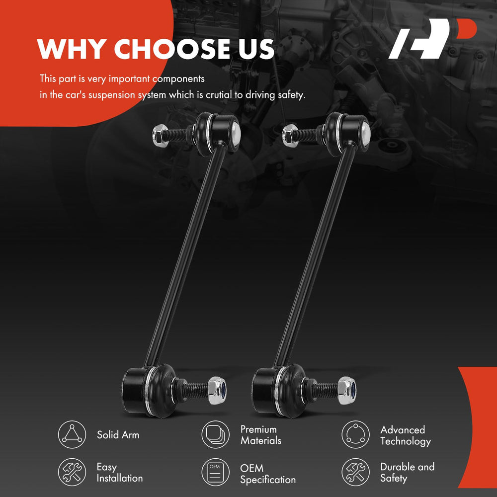 A-Premium stabilizer link installed on front suspension showing restored handling