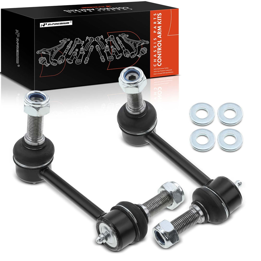 A-Premium sway bar link in a garage being fitted by a mechanic for quick replacement