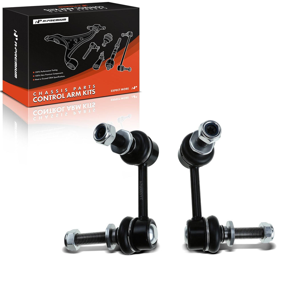 A-Premium packaging showing new front sway bar link and included accessories restoring stability