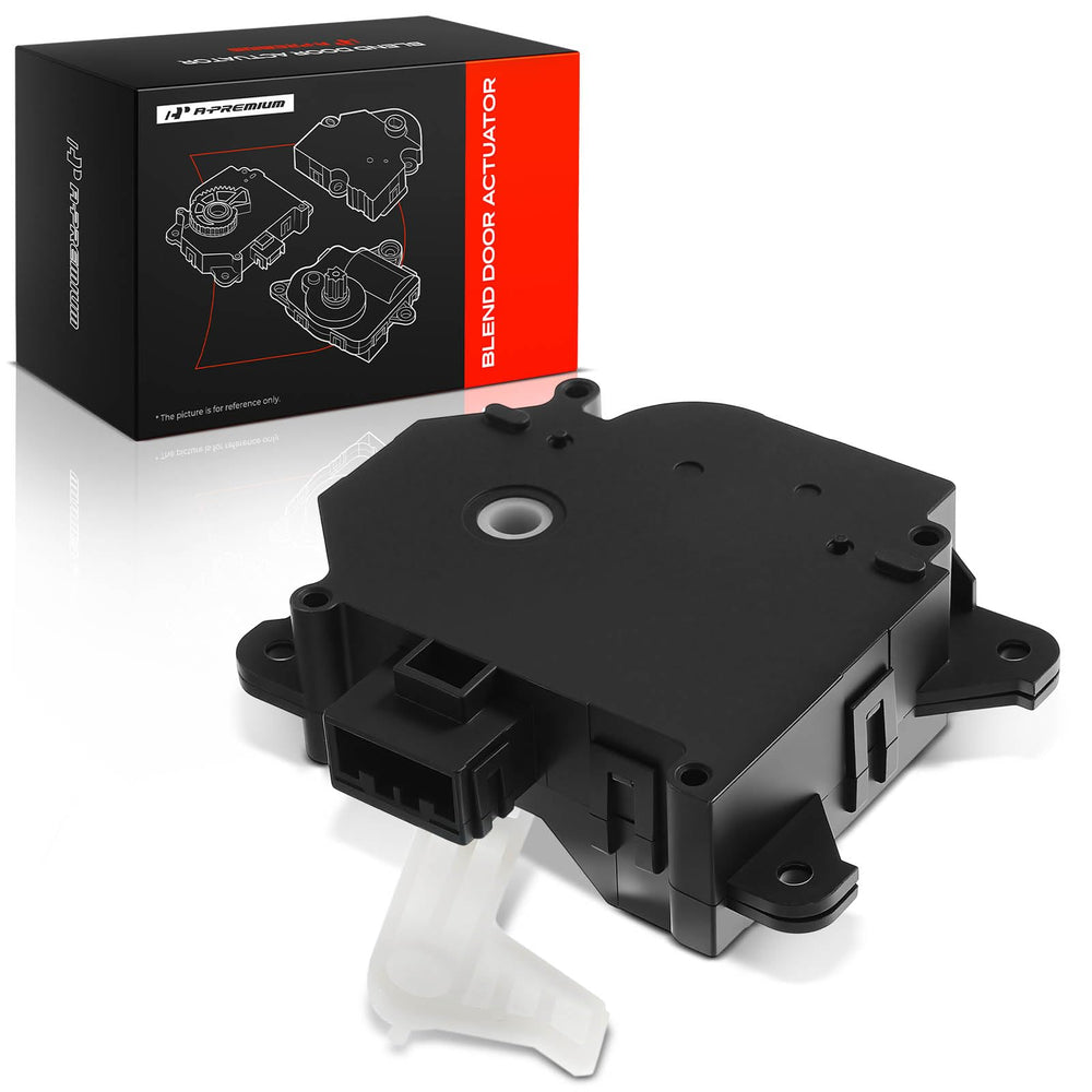 A-Premium front view actuator showing precise OEM fit for quiet HVAC operation