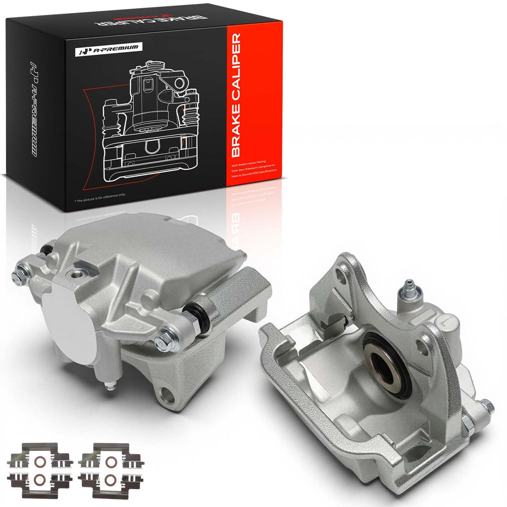 A-Premium front view caliper and bracket showing fitment benefit