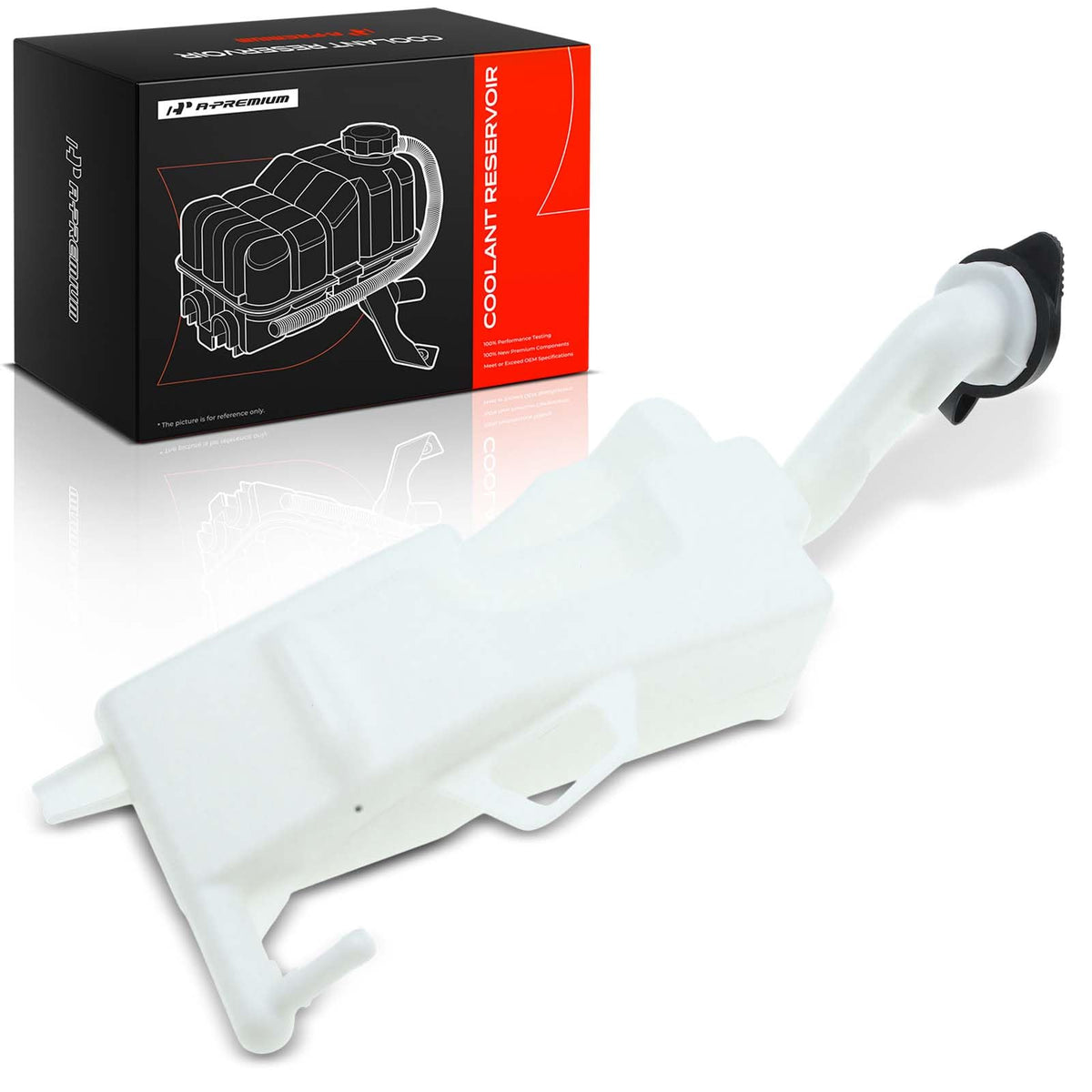 A-Premium front view expansion tank shows fit and function benefits