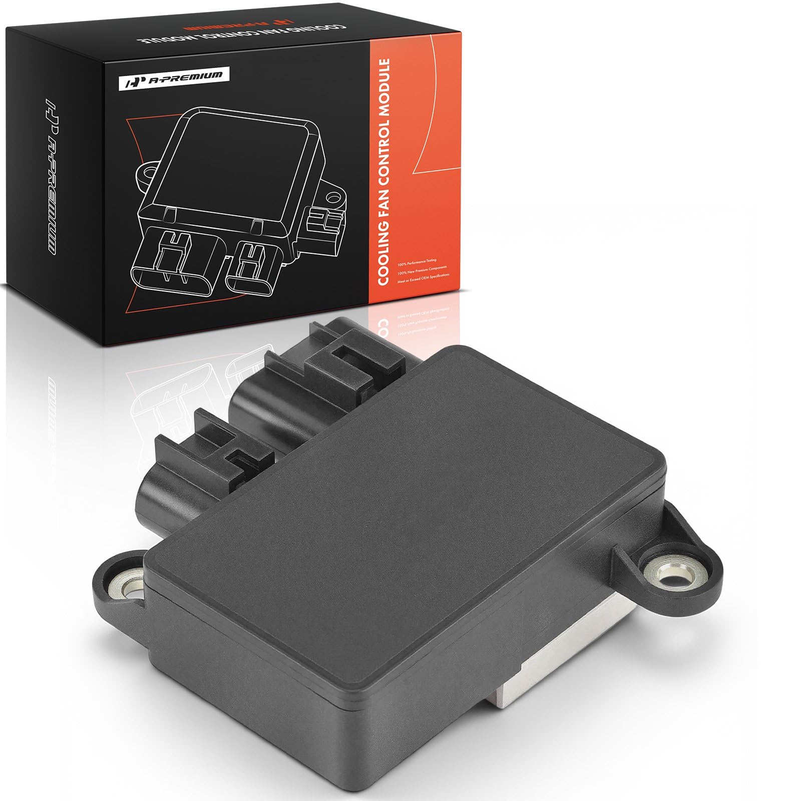 A-Premium front view of cooling fan control module showing compact design and reliability