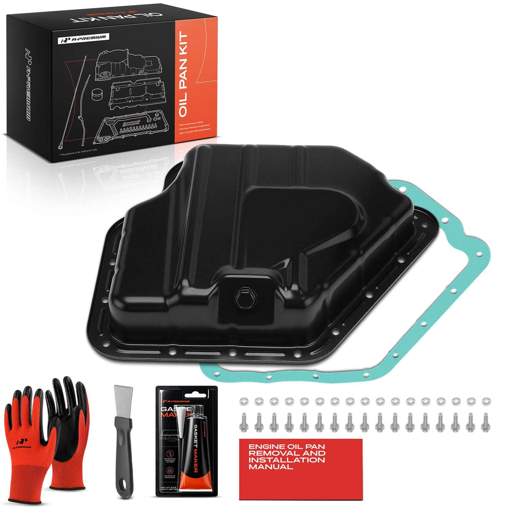 A-Premium front view oil pan showing fit and seal benefit