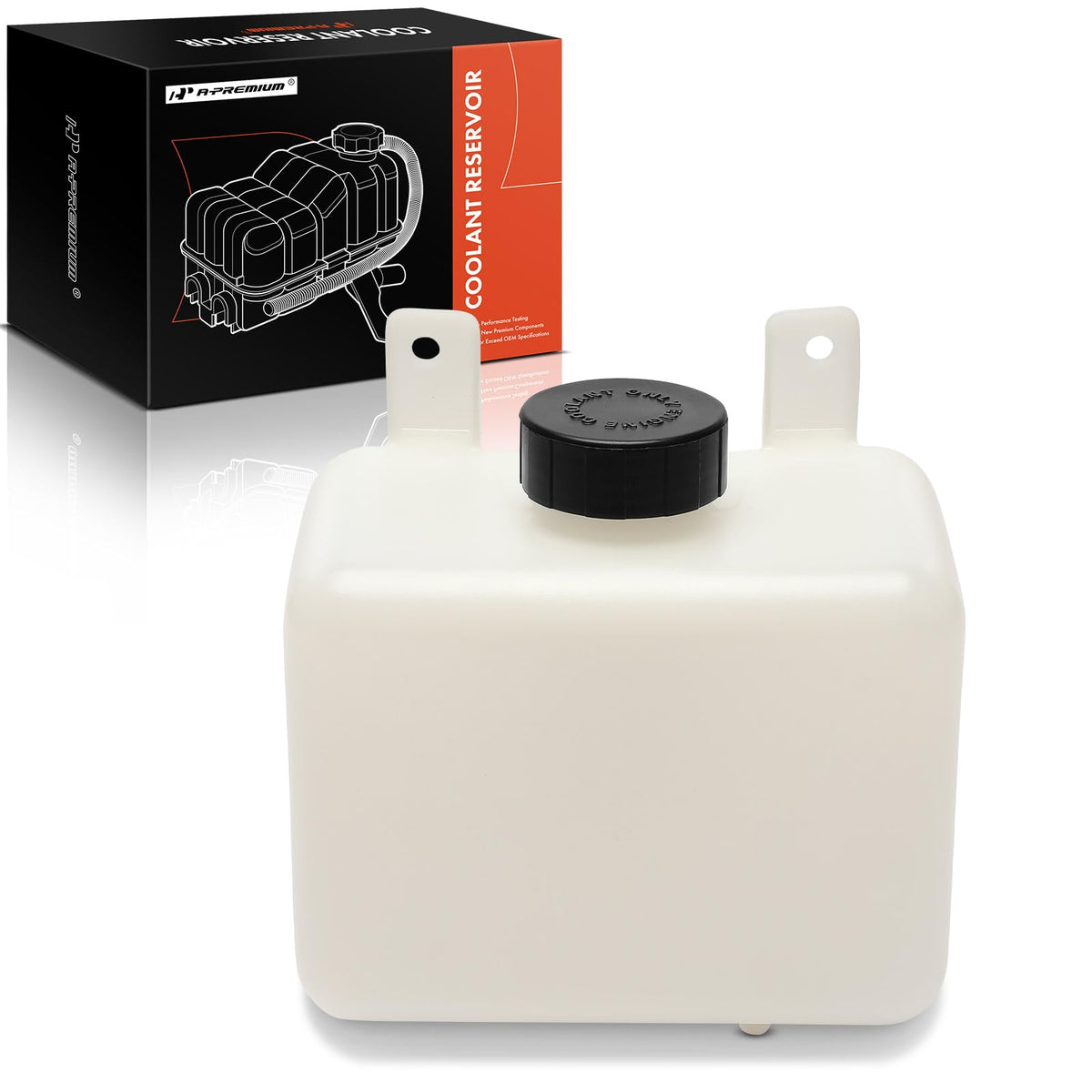 A-Premium front view of reservoir bottle showing compact design and easy fit