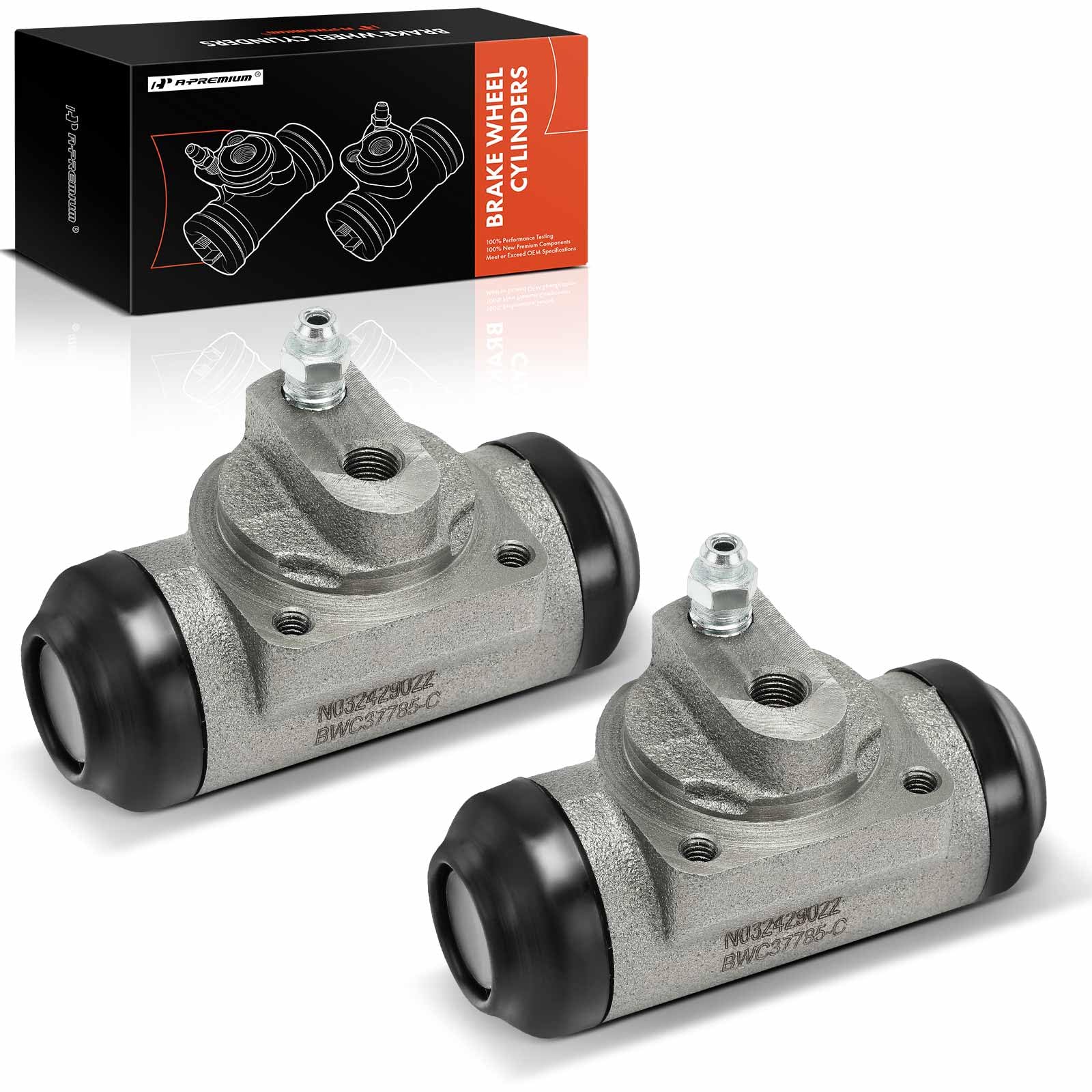 A-Premium front view wheel cylinder showing casting and port, ensures correct fit