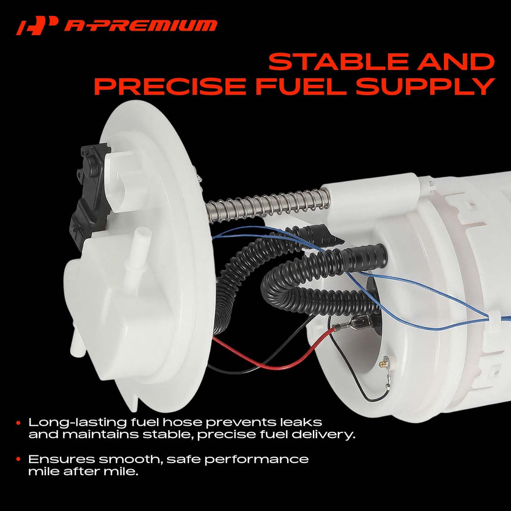 A-Premium boxed fuel pump assembly showing protective packaging for safe shipping benefit