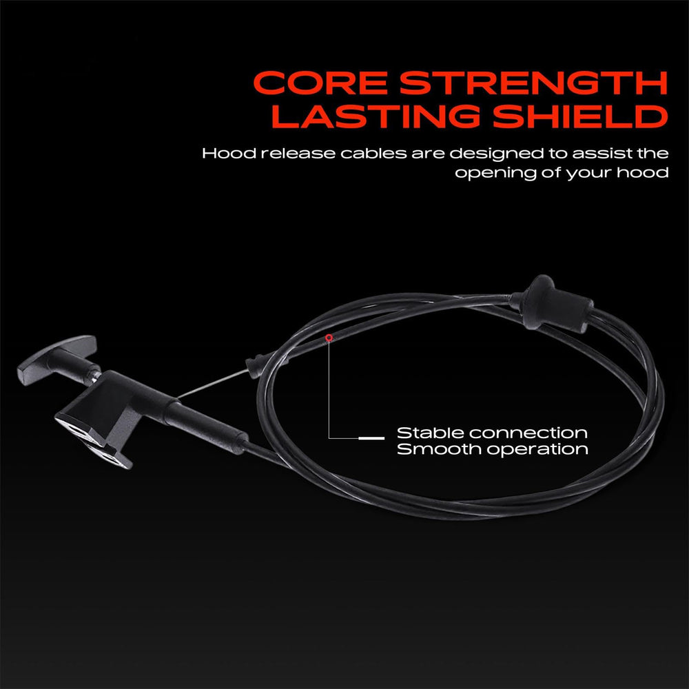 A-Premium full-length 74.7-inch cable laid out to display length and end fittings for fitment verification