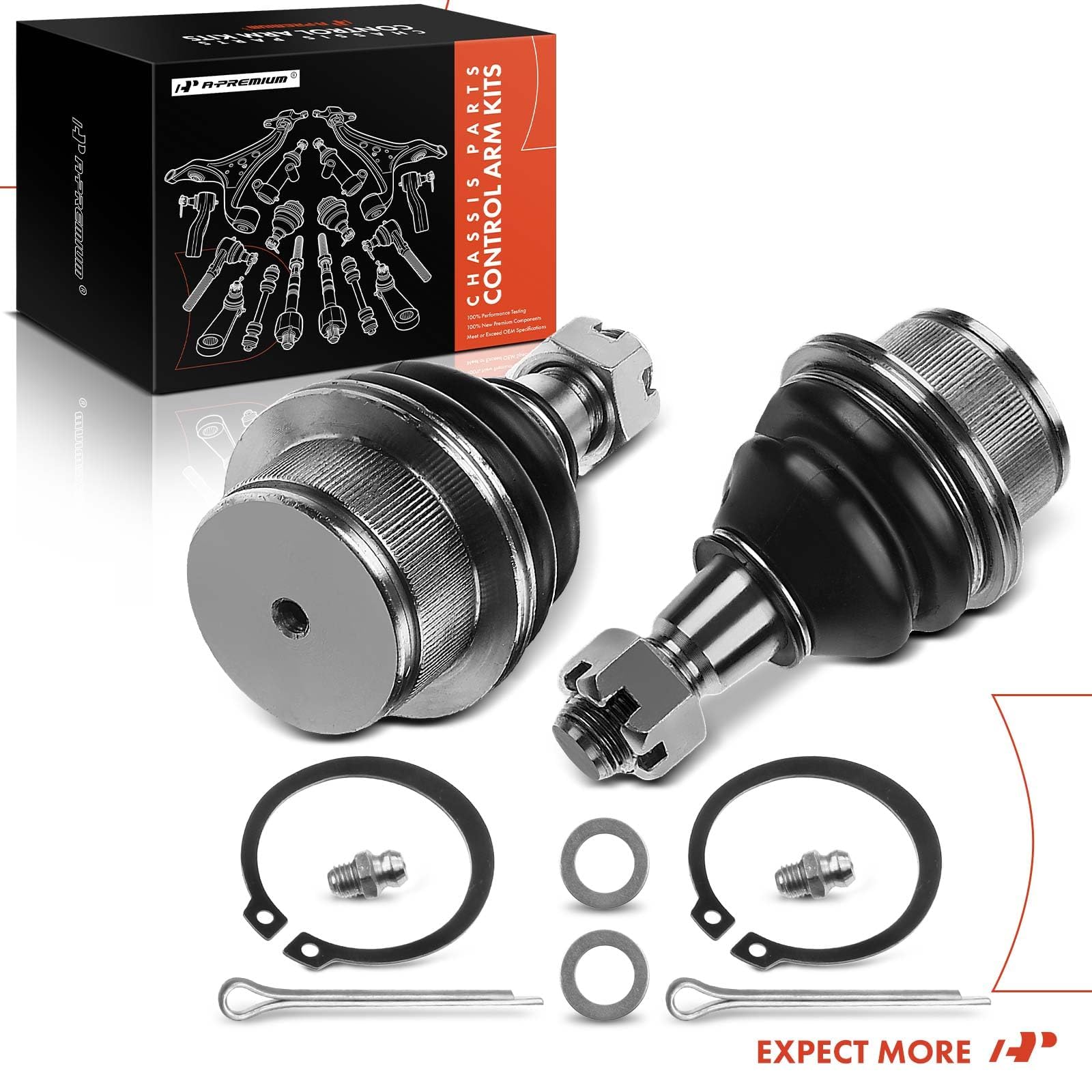 A-Premium ball joints being installed in a garage scene illustrating DIY replacement