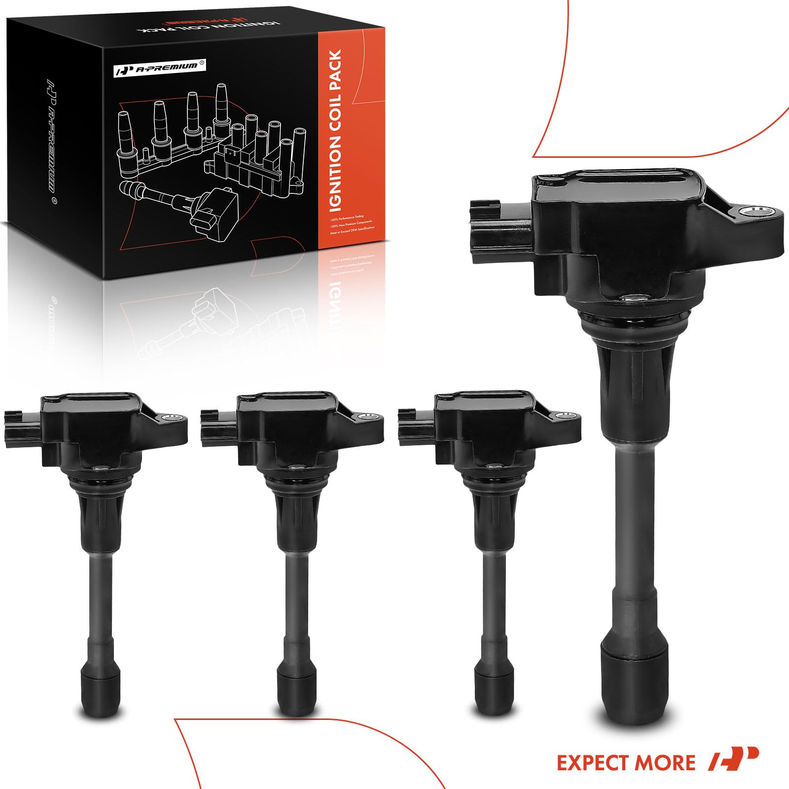 A-Premium coils on workshop bench in garage setting showing ready-to-install kit