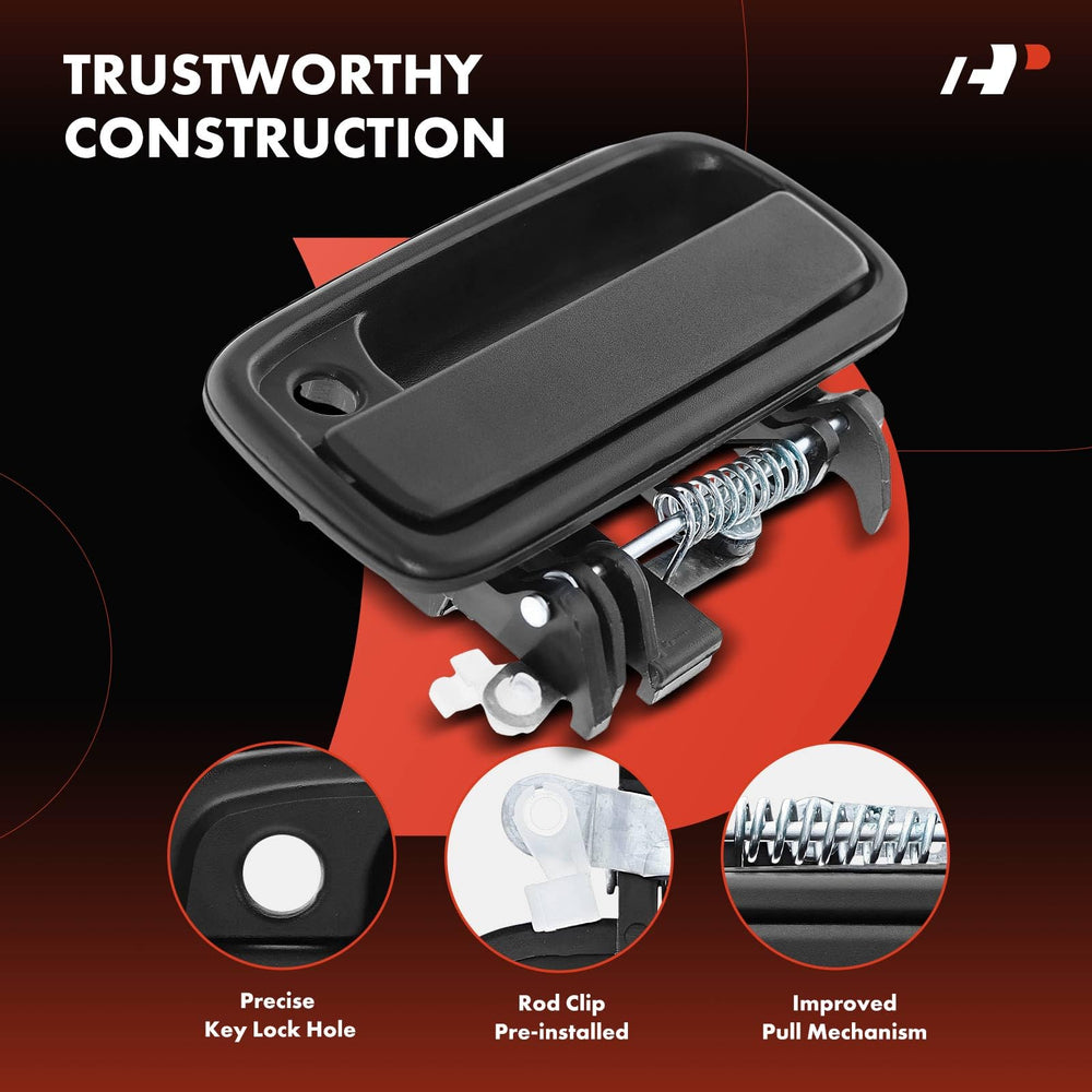 A-Premium handle key lock hole view showing compatibility with keyed vehicles