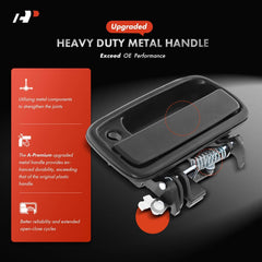 A-Premium handle mounted on Tacoma door demonstrating exact fit and easy installation