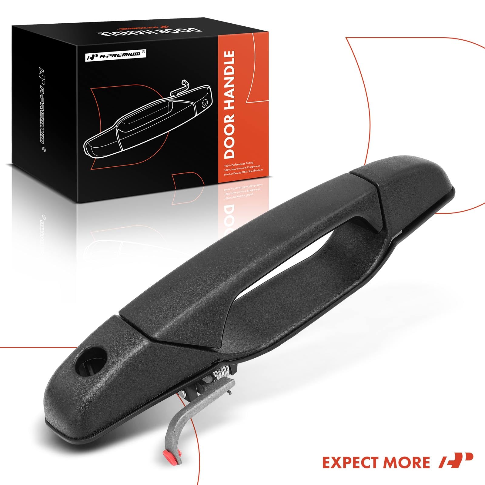 A-Premium packaged handle with contents showing ready-to-install benefit