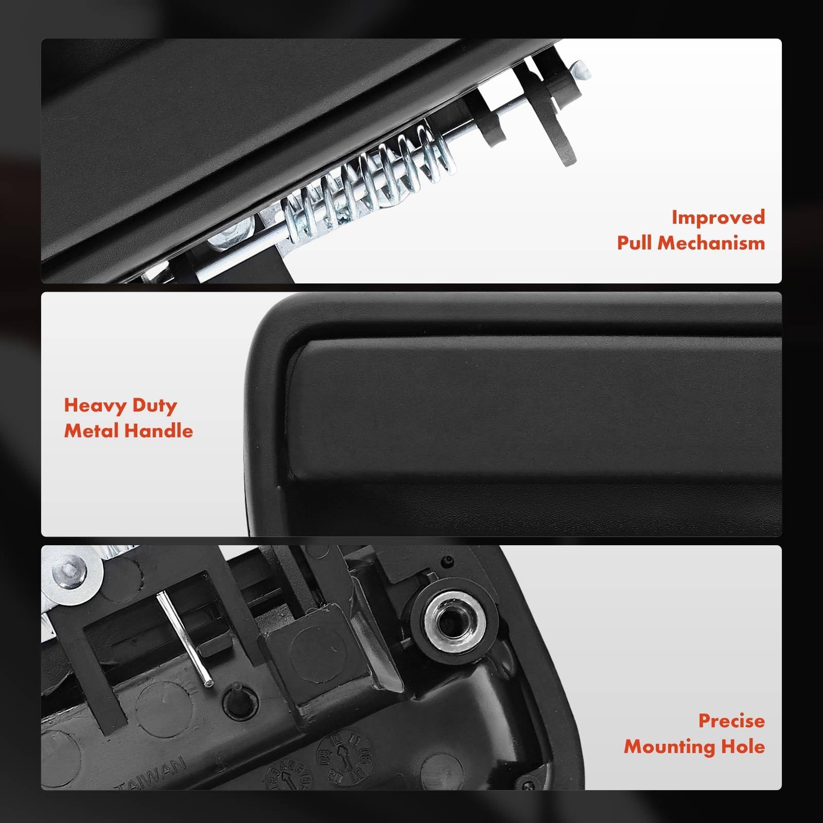 A-Premium handle paintable surface demo showing ease of color matching