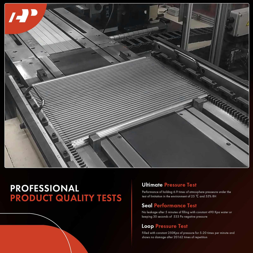 A-Premium heater core scale with ruler illustrating size for correct selection