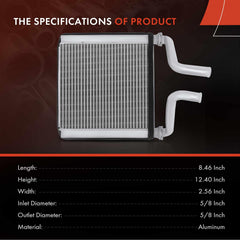 A-Premium inlet and outlet tube ports showing 5/8" connections for secure hoses