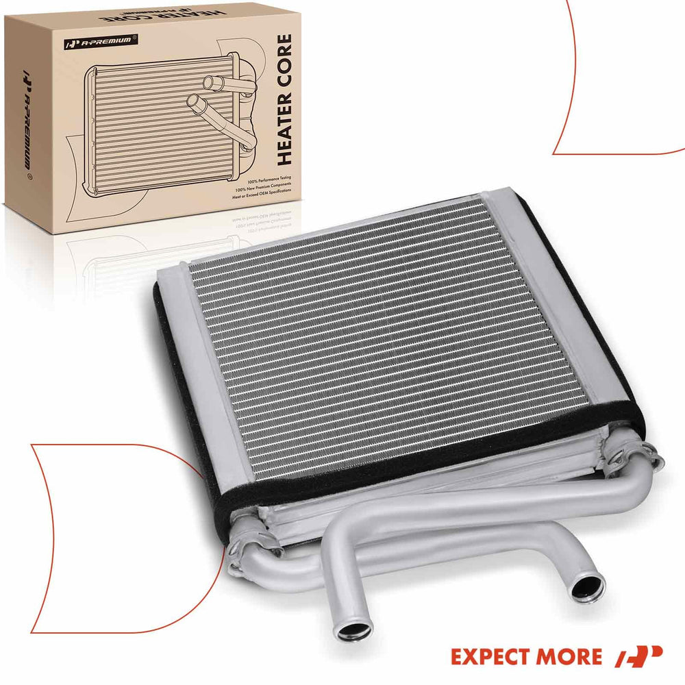 A-Premium heater core with Ram truck in background showing vehicle application