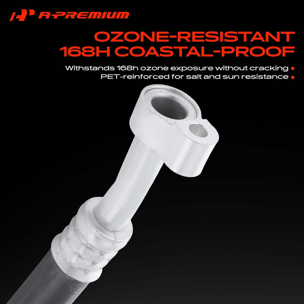 A-Premium four-layer hose cross-section showing durable construction and thermal protection