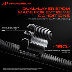 A-Premium hose installed under hood of Traverse demonstrating correct OEM-style routing