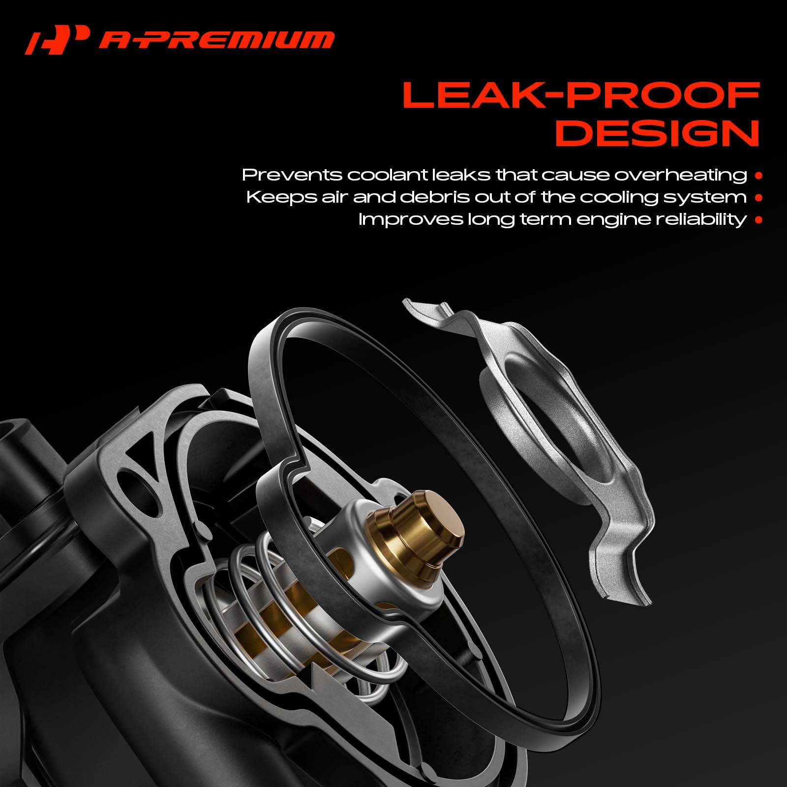 A-Premium side profile with flange for precise bolt alignment benefit