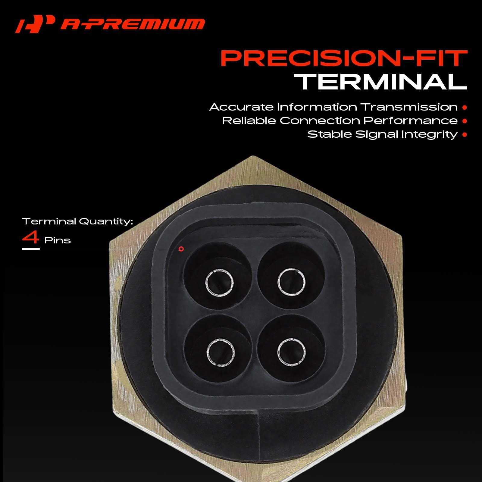 A-Premium mounting flange close-up showing precise fitment and leak-resistant seal