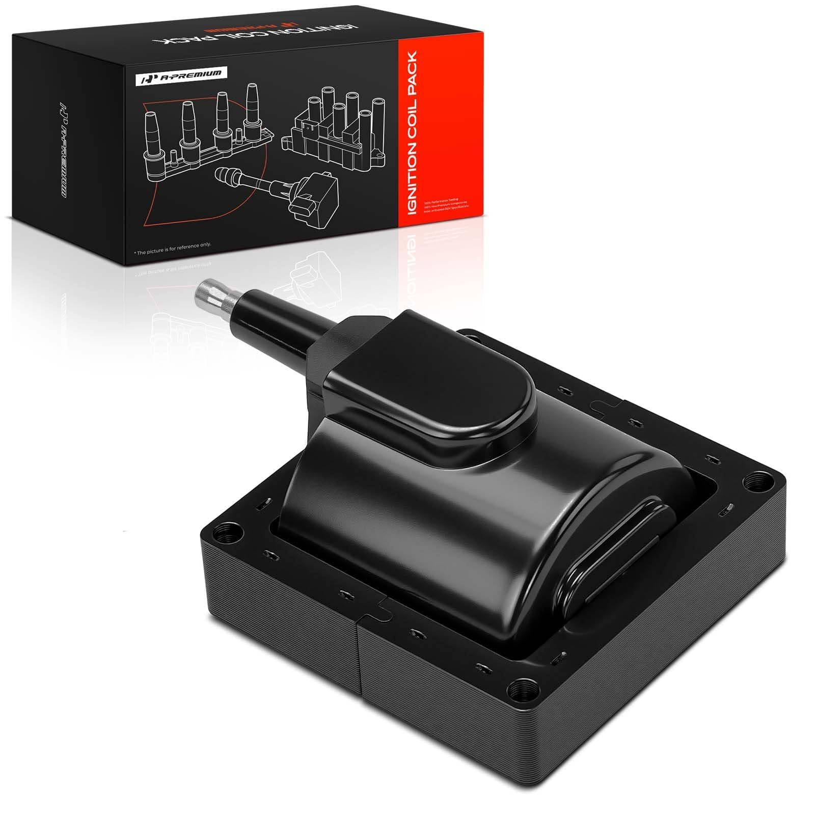 A-Premium ignition coil front view showing durable housing and reliable fit
