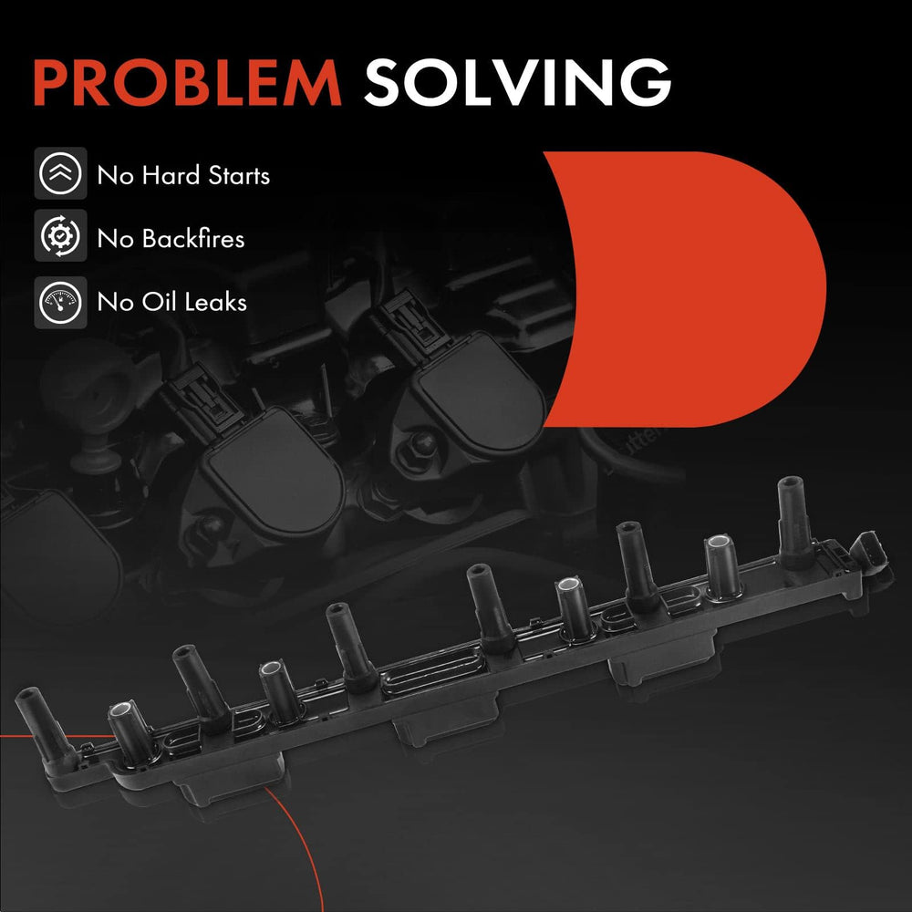 A-Premium ignition coil installed in Jeep engine bay demonstrating plug-and-play fit