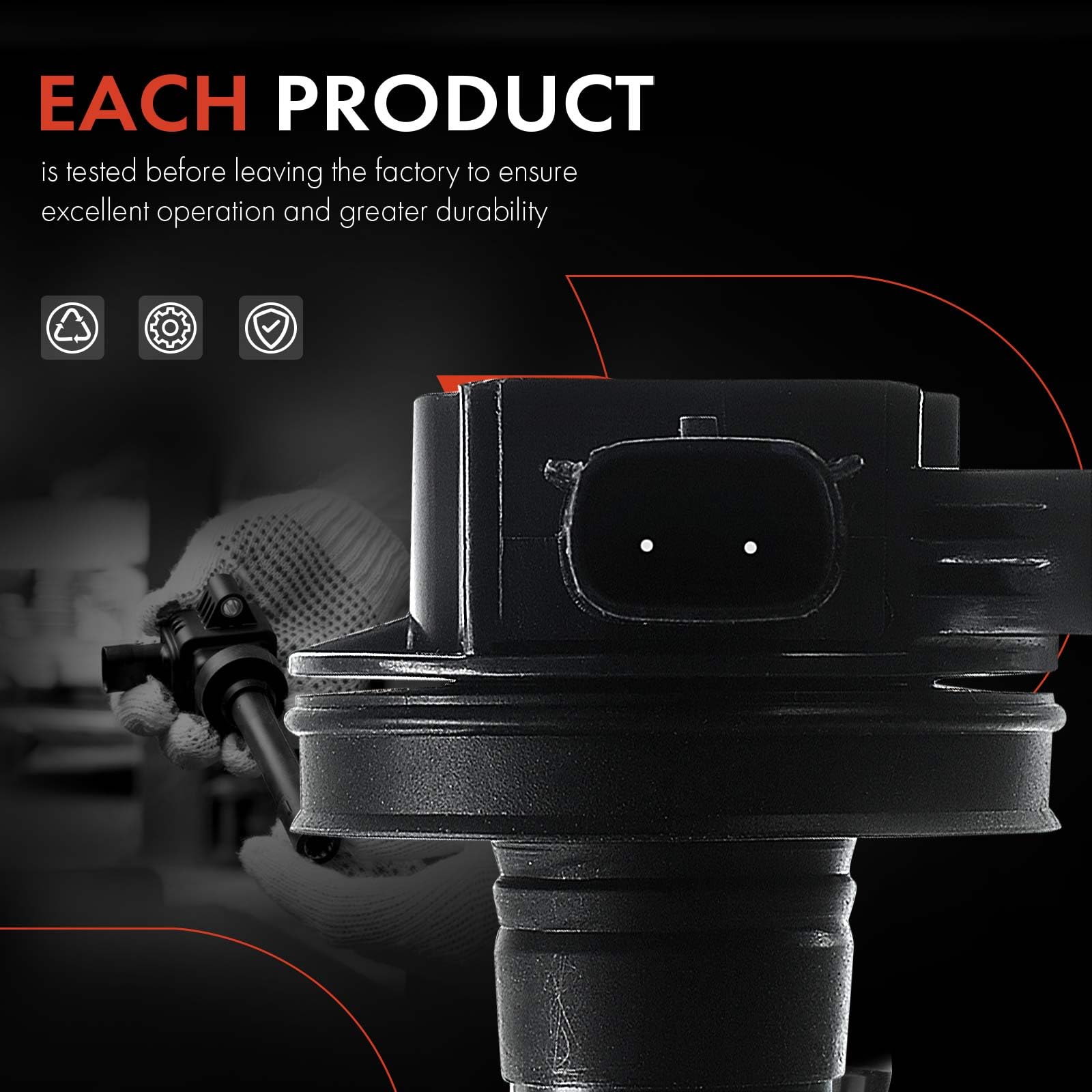 A-Premium ignition coil in retail box ready to ship with protective packaging