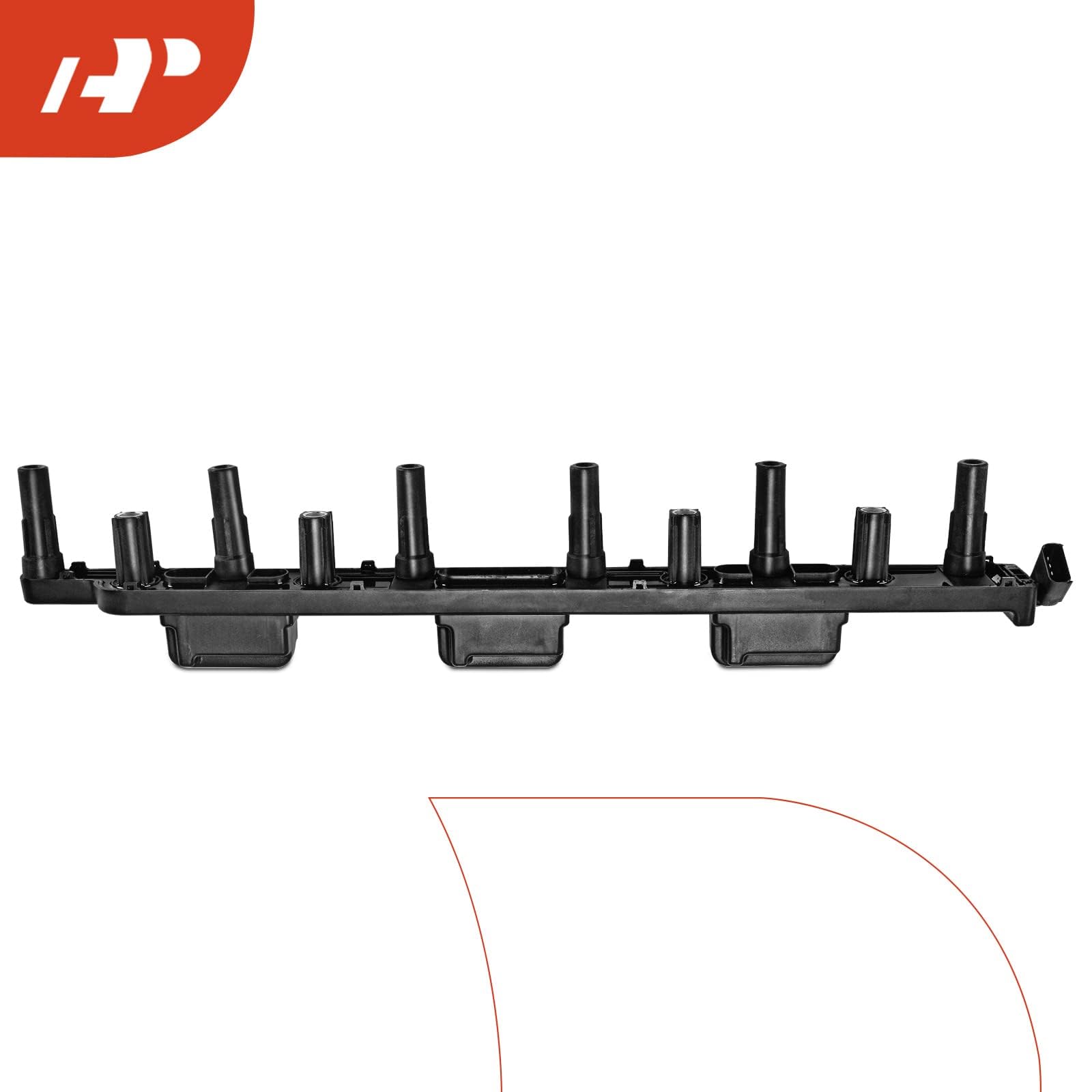 A-Premium ignition coil with packaging and warranty card for buyer assurance
