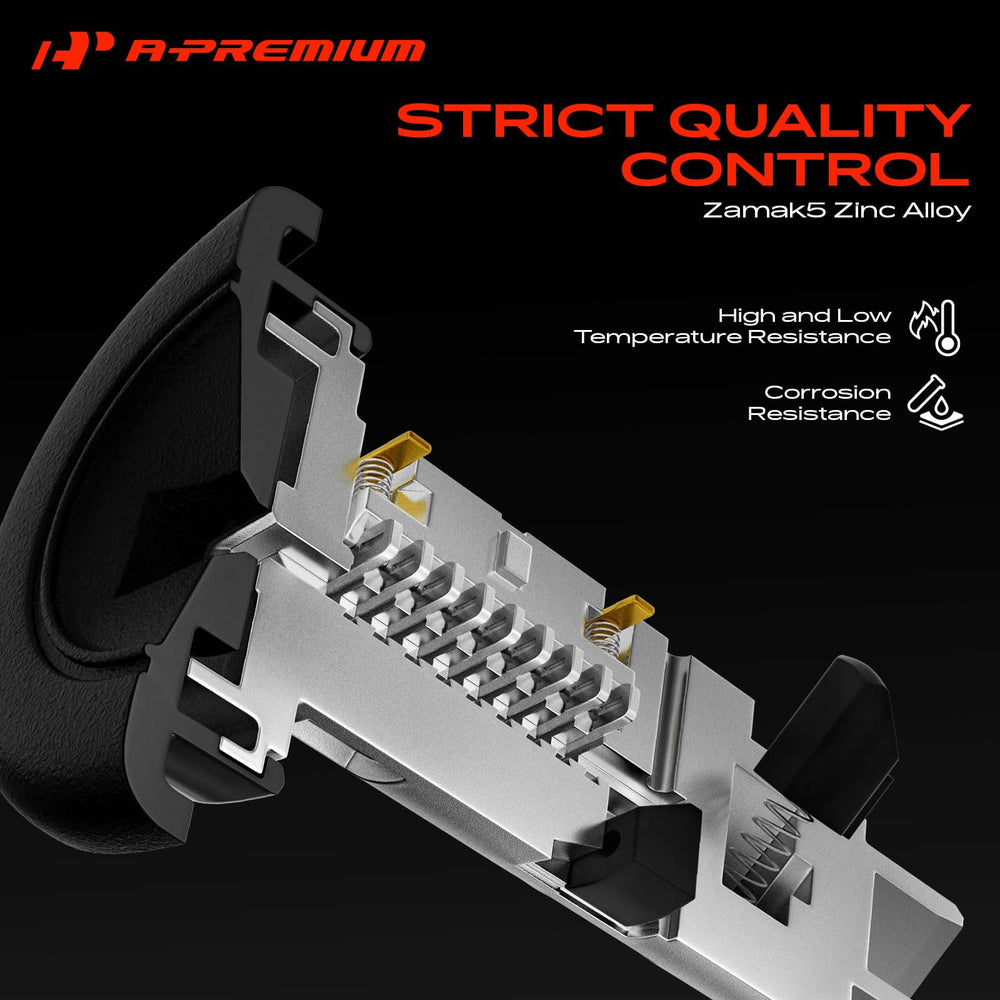 A-Premium ignition cylinder next to ruler showing compact size and scale