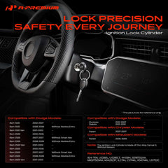 A-Premium ignition cylinder with two keys ready for immediate replacement