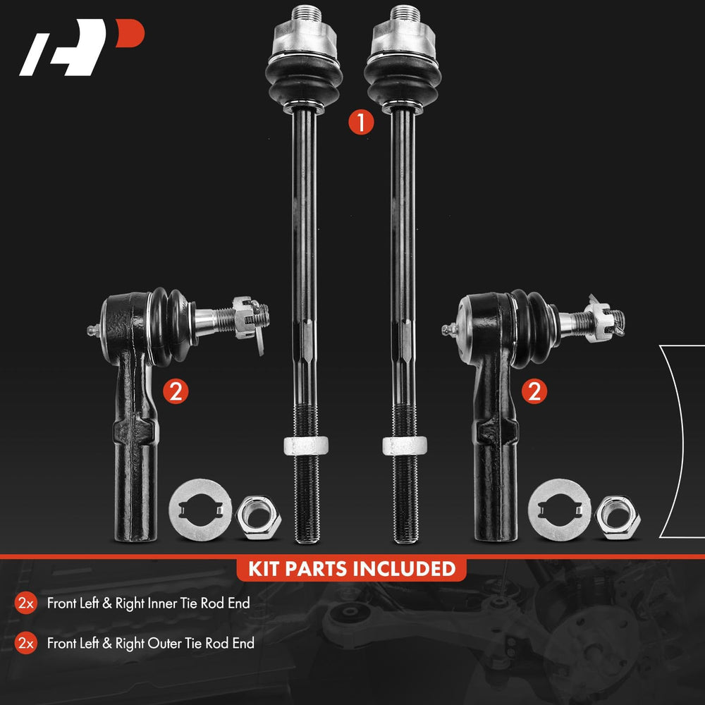 A-Premium inner tie rod threaded end detail ensuring correct fit