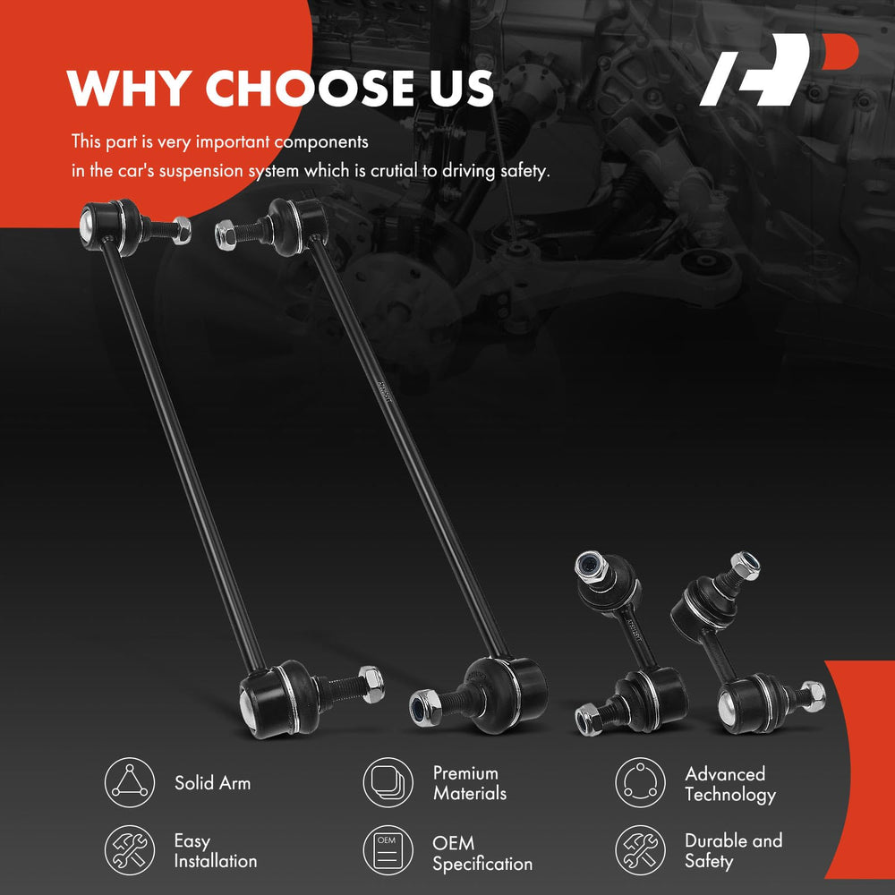 A-Premium installed front link under wheel for restored steering control