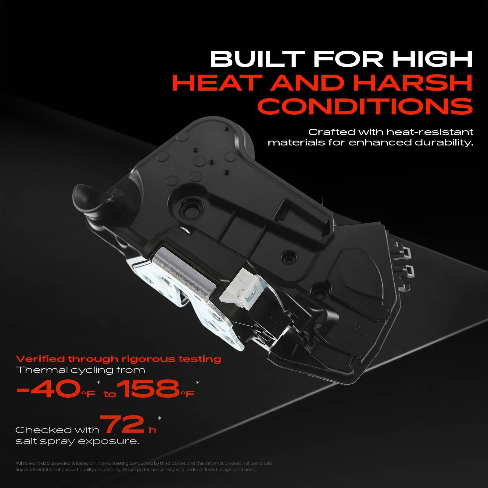 A-Premium actuator installed inside door assembly demonstrating proper mounting fit