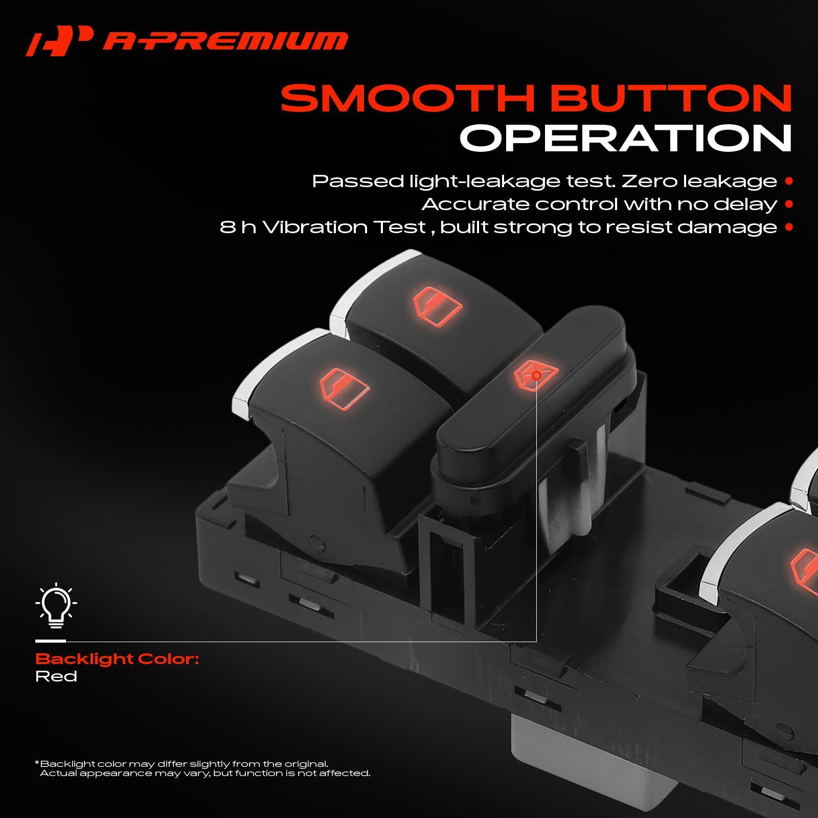 A-Premium switch installed in driver door panel restoring control