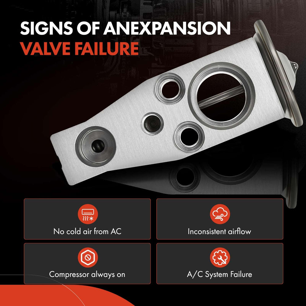 A-Premium expansion valve installed in Subaru engine bay demonstrating direct-fit replacement benefit