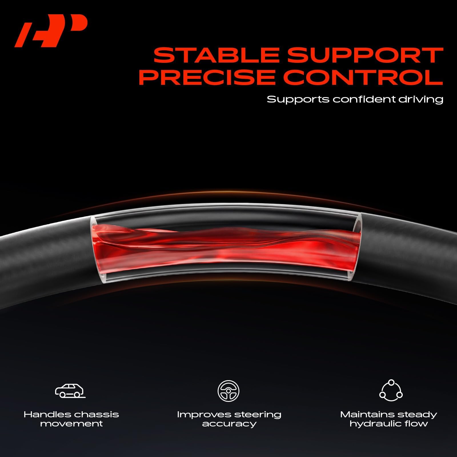 A-Premium installed in engine bay demonstrating pump-to-rack fitment and ease