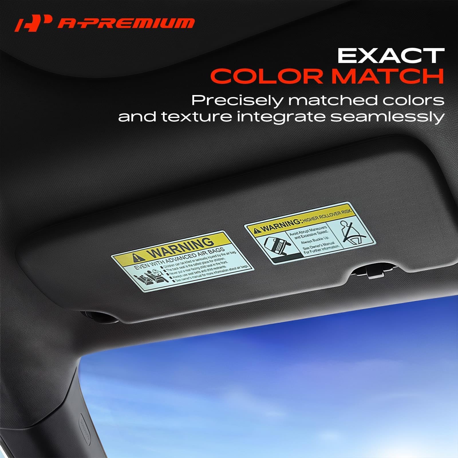 A-Premium visor installed in Honda Pilot demonstrating OEM fit benefit