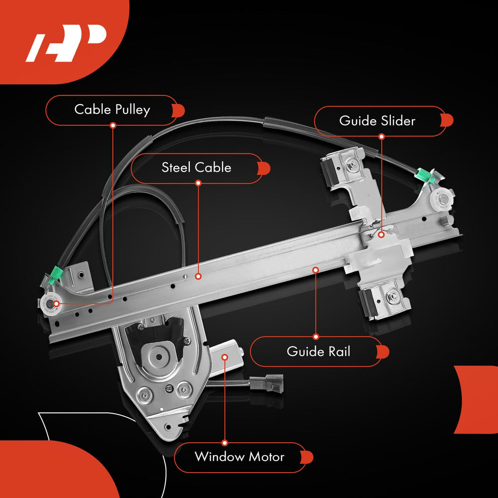 A-Premium regulator installed in a rear door illustrating fit and restored window function