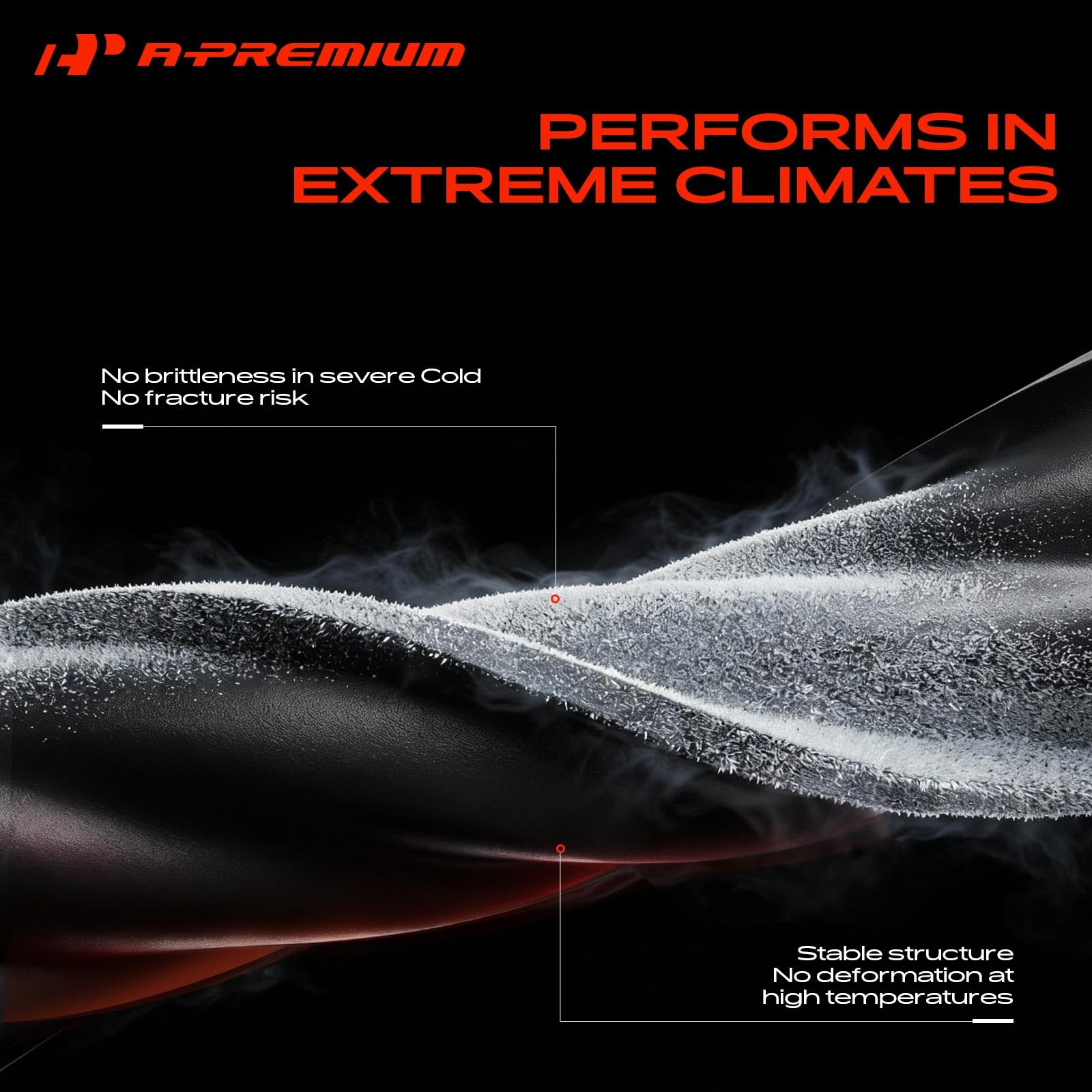 A-Premium hose installed on BMW engine showing direct-fit convenience