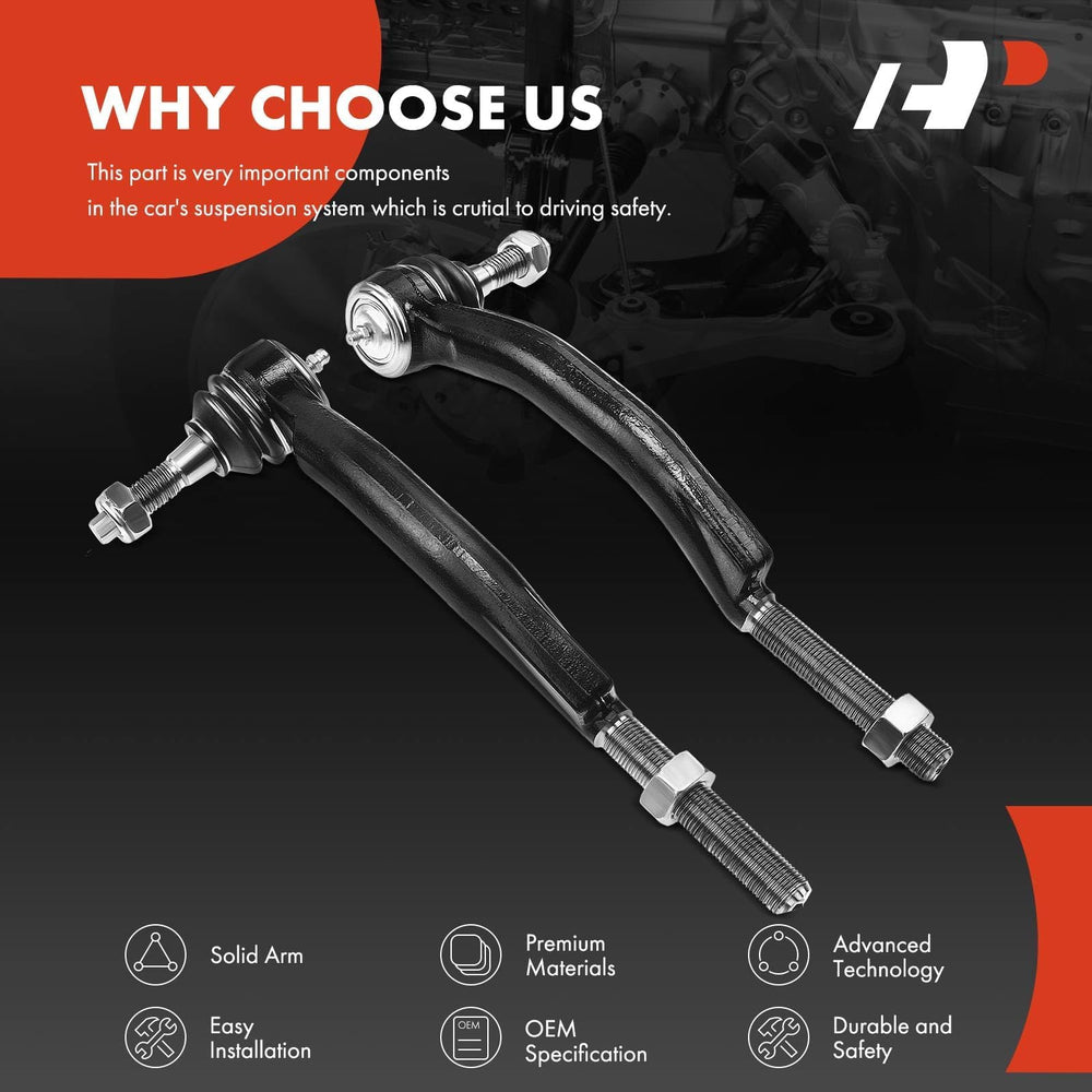 A-Premium tie rod end installed on suspension demonstrating restored steering precision