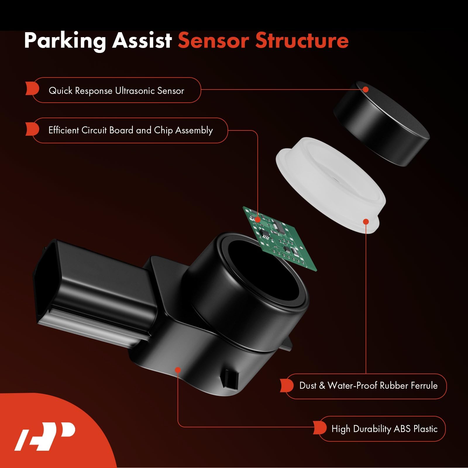 A-Premium sensor installed in truck bumper showing restored parking assistance
